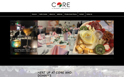 Core Event Center website